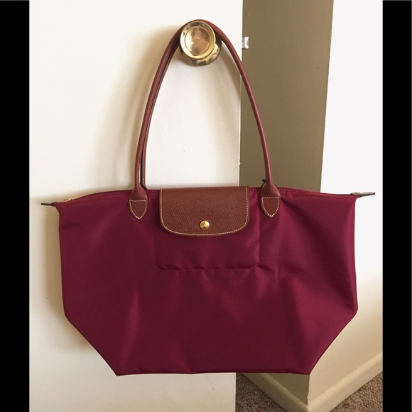 NEW Longchamp Le Pliage Large Tote Garnet Red NEW Longchamp Le Pliage Large Tote Garnet Red